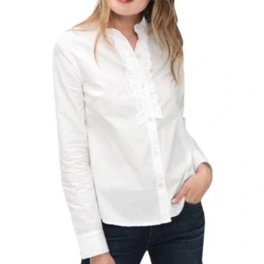 NEW! Slendid Ruffle Front Shirt